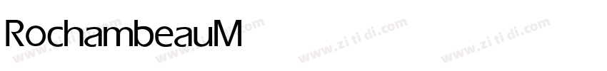 Rochambeau Medium字体转换